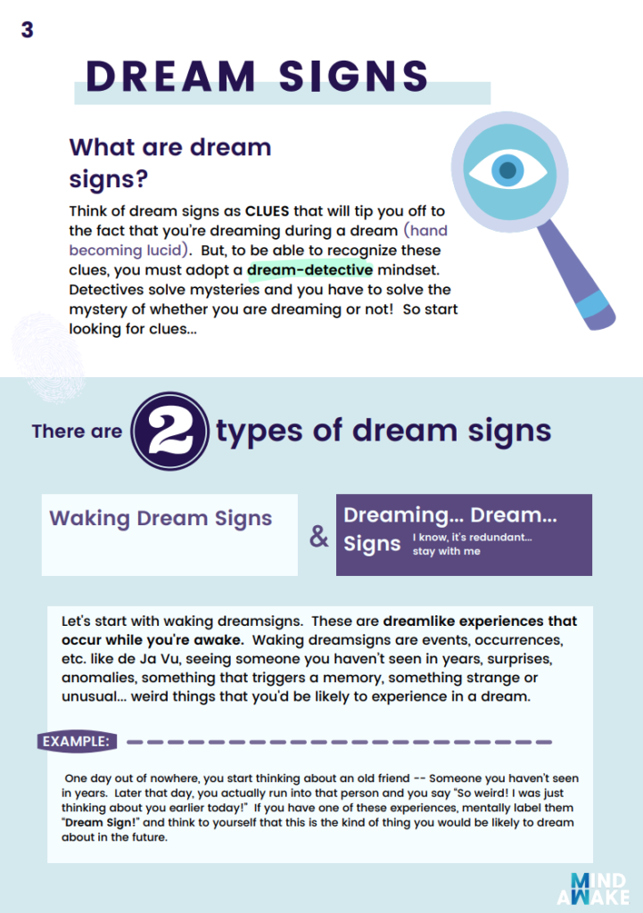 dream sign screen shot