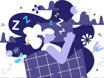 illustration of girl sleeping lucid dreaming